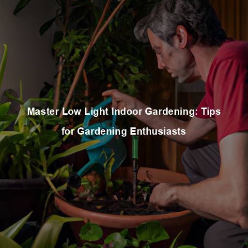 Master Low Light Indoor Gardening: Tips for Gardening Enthusiasts