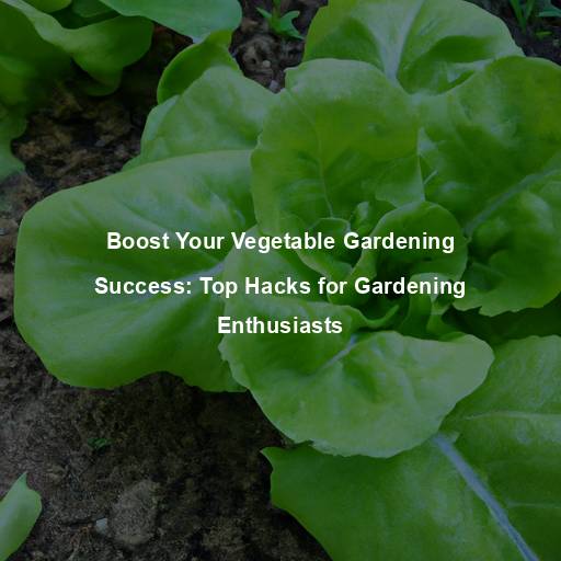 Boost Your Vegetable Gardening Success: Top Hacks for Gardening Enthusiasts
