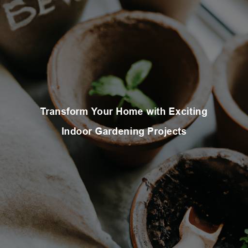 Transform Your Home with Exciting Indoor Gardening Projects