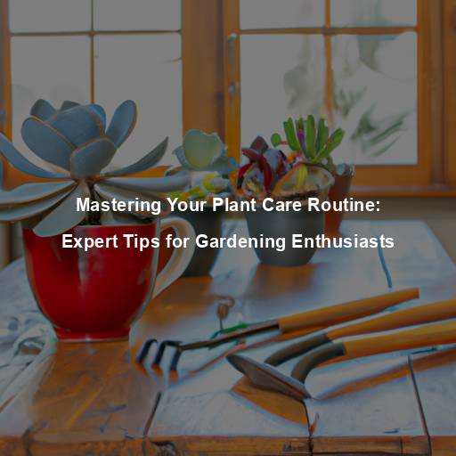 Mastering Your Plant Care Routine: Expert Tips for Gardening Enthusiasts