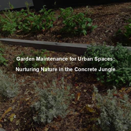 Garden Maintenance for Urban Spaces: Nurturing Nature in the Concrete Jungle
