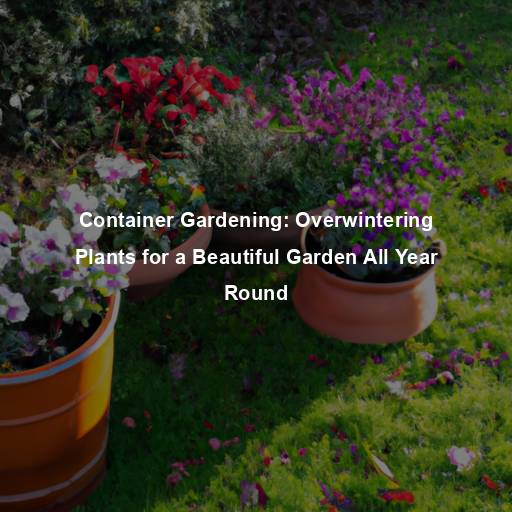 Container Gardening: Overwintering Plants for a Beautiful Garden All Year Round