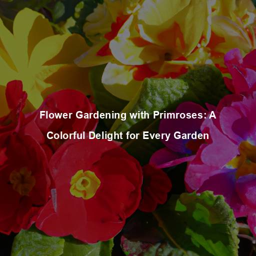 Flower Gardening with Primroses: A Colorful Delight for Every Garden