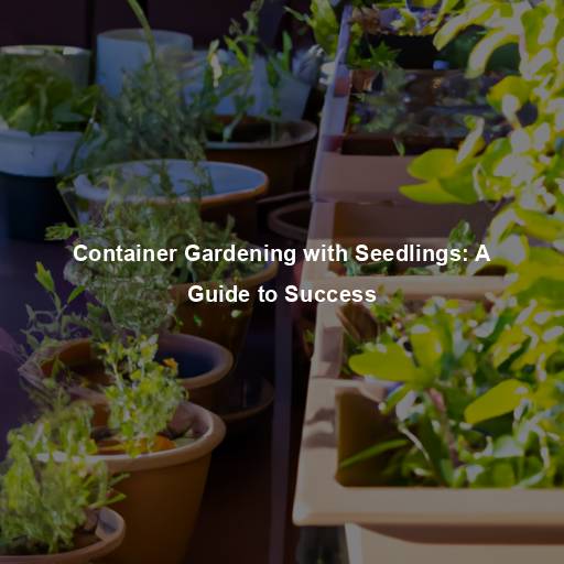 Container Gardening with Seedlings: A Guide to Success