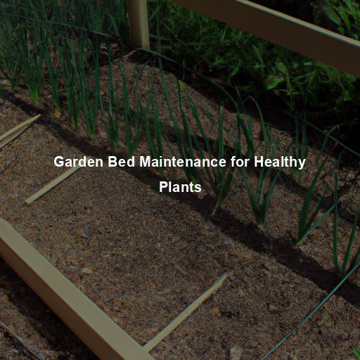 Garden Bed Maintenance for Healthy Plants