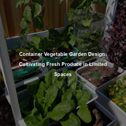 Container Vegetable Garden Design: Cultivating Fresh Produce in Limited Spaces
