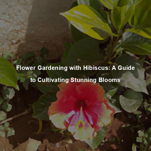 Flower Gardening with Hibiscus: A Guide to Cultivating Stunning Blooms