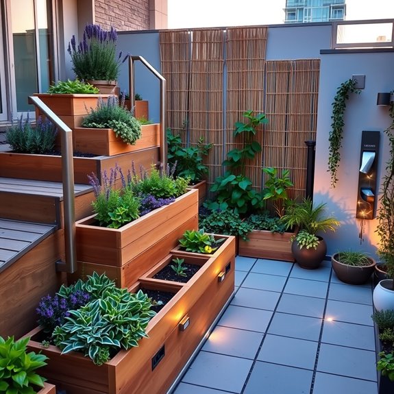 accessible multi level garden design