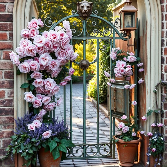 charming retro style garden entrances