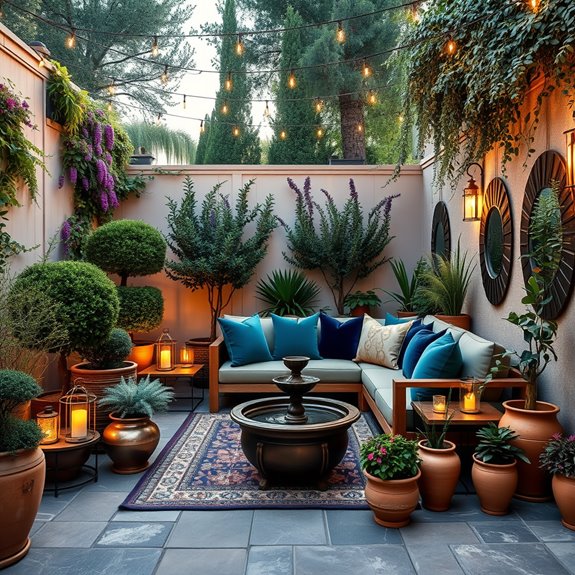 cozy outdoor relaxation spot
