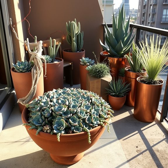 desert themed succulent arrangements