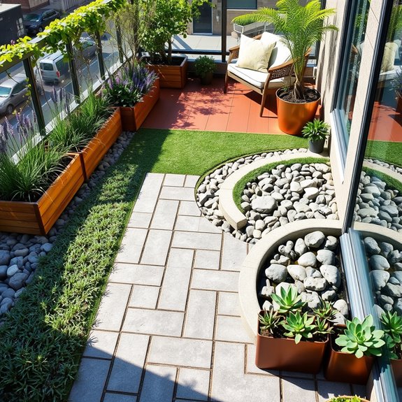 durable landscaping for traffic