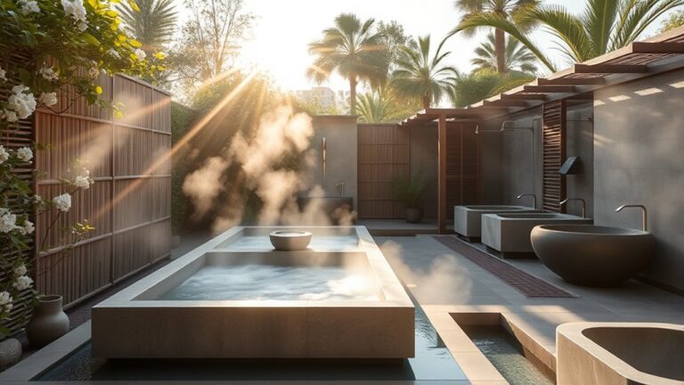 garden integrated outdoor bathing
