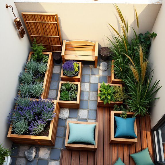 healing garden sensory zones