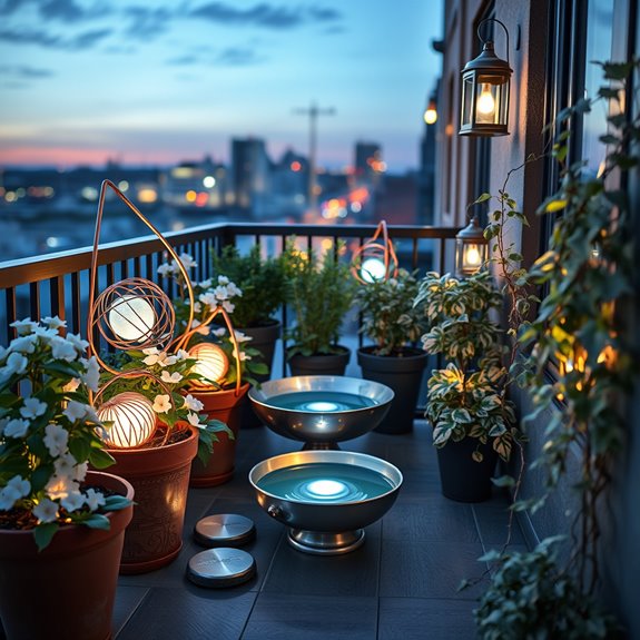 illuminated outdoor artistic displays