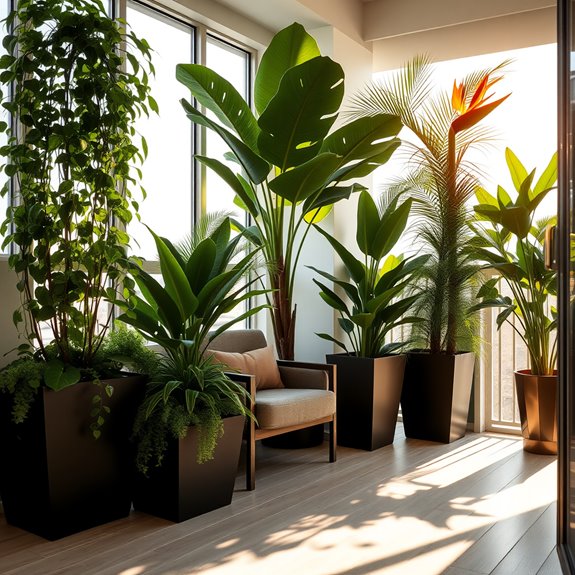 indoor plants and trees