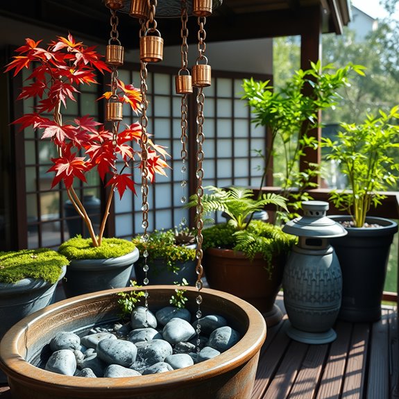 japanese copper cup chains