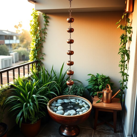 lotus flower sculptures cascading