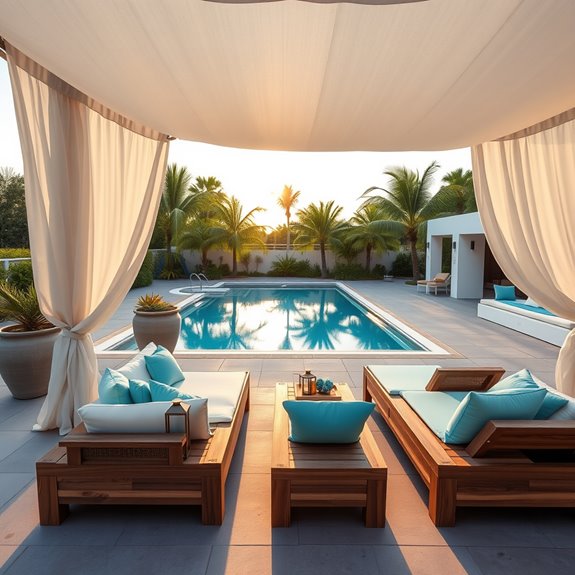 relaxing outdoor seating area