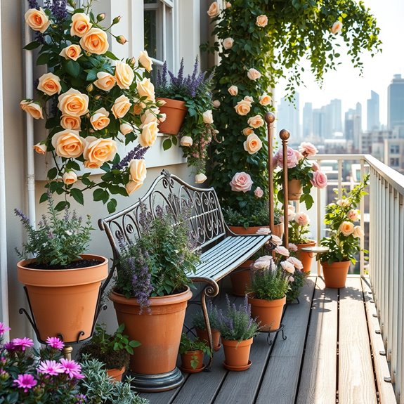 rose and perennial harmony