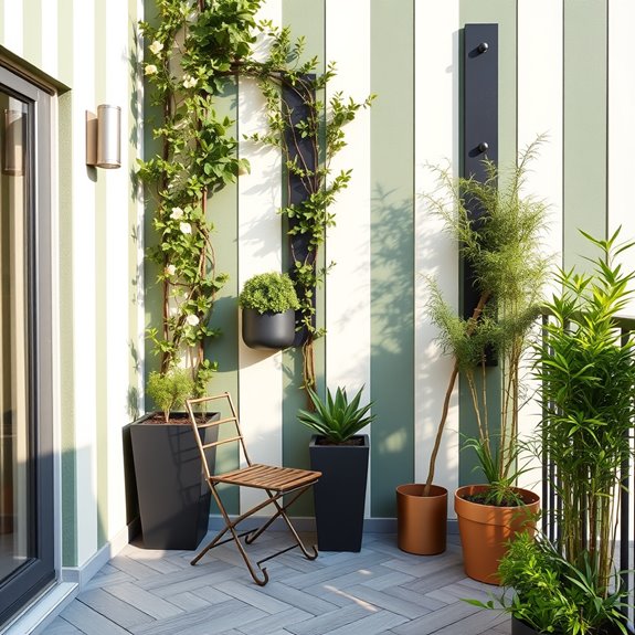 striped wall design idea