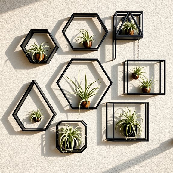 stylish geometric plant holder