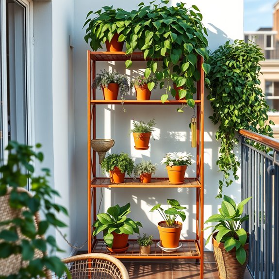 tiered plant display stands