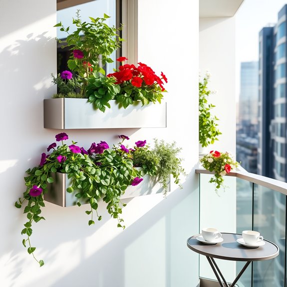window box layering technique
