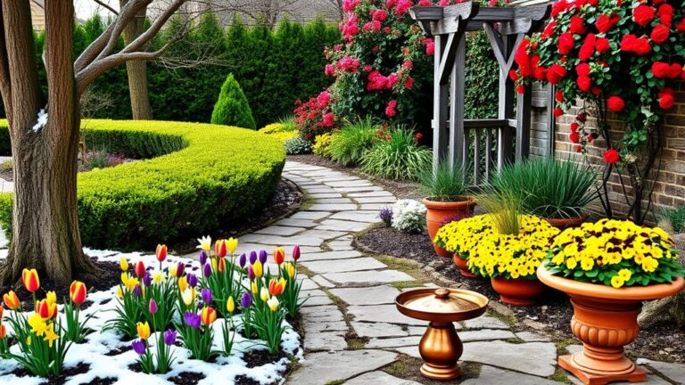 all season vibrant garden designs
