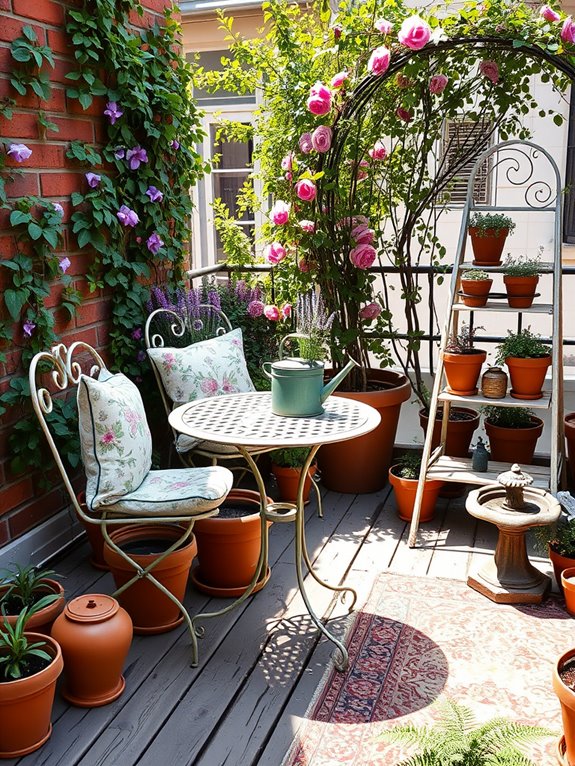 antique charm in gardens