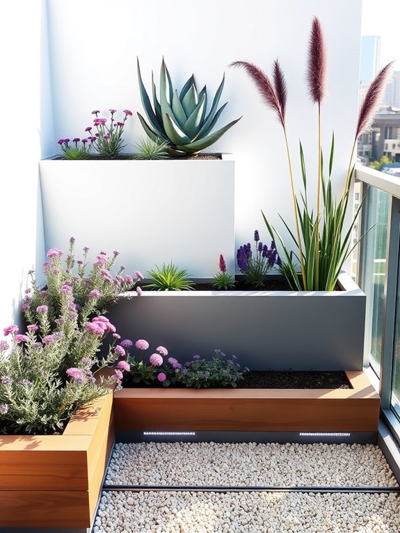 architectural multi level garden design
