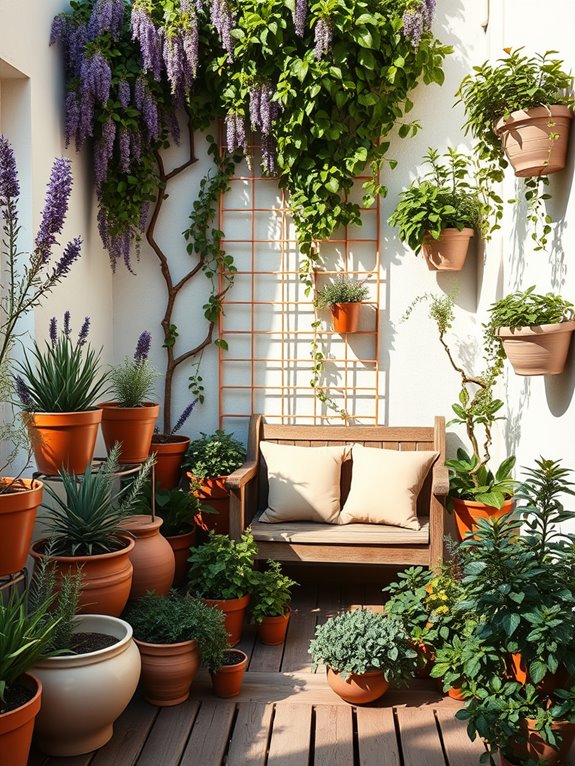 aromatic container garden design
