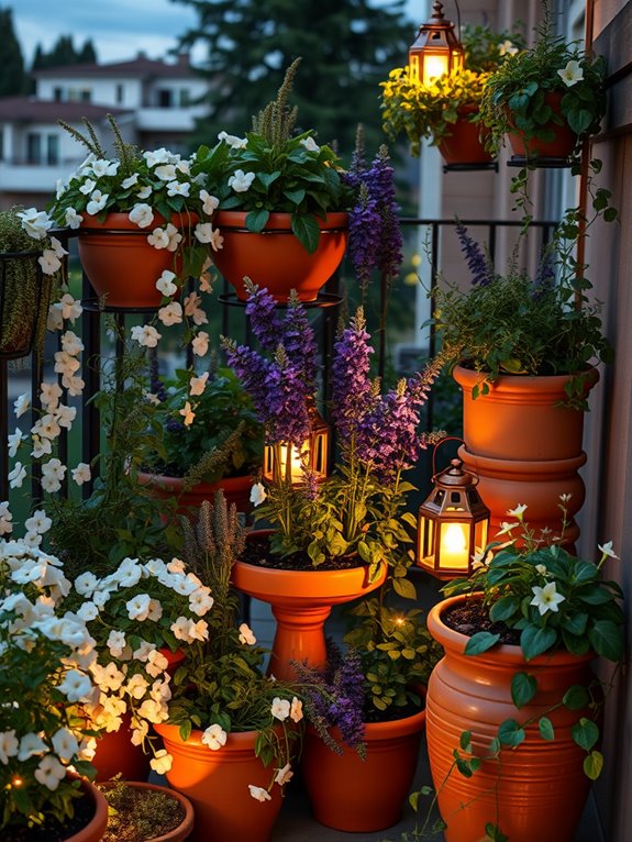 aromatic evening container garden