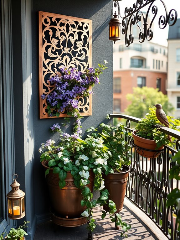 artistic metal garden decorations
