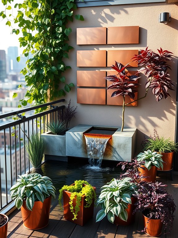 artistic water garden features