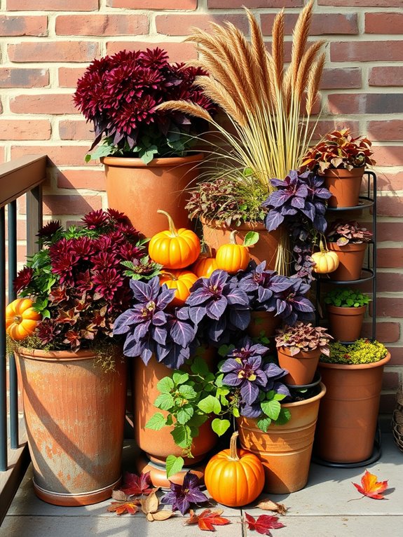 autumn container garden design