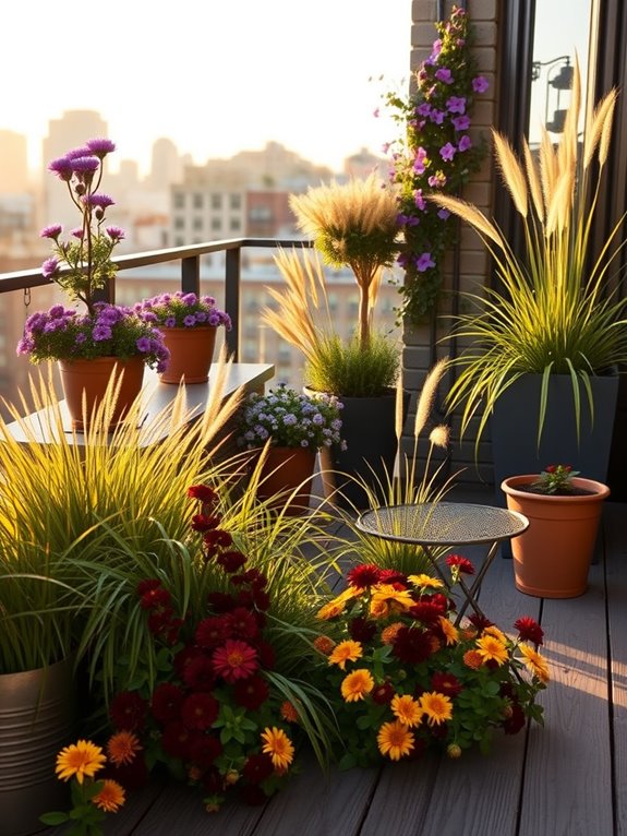 autumn perennial garden beauty