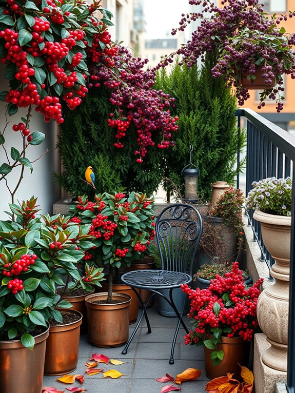 berry focused autumn garden design