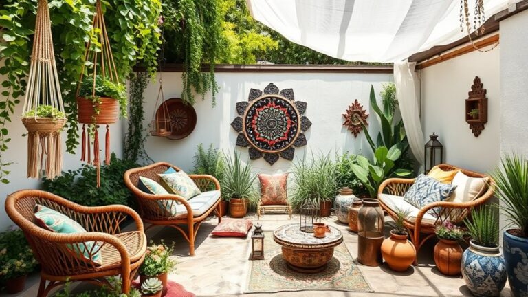 bohemian garden design inspiration