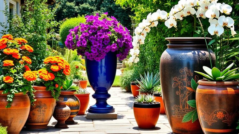 bold planters for gardens