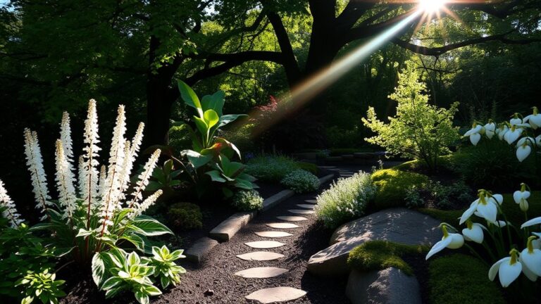 brighten dark shade gardens