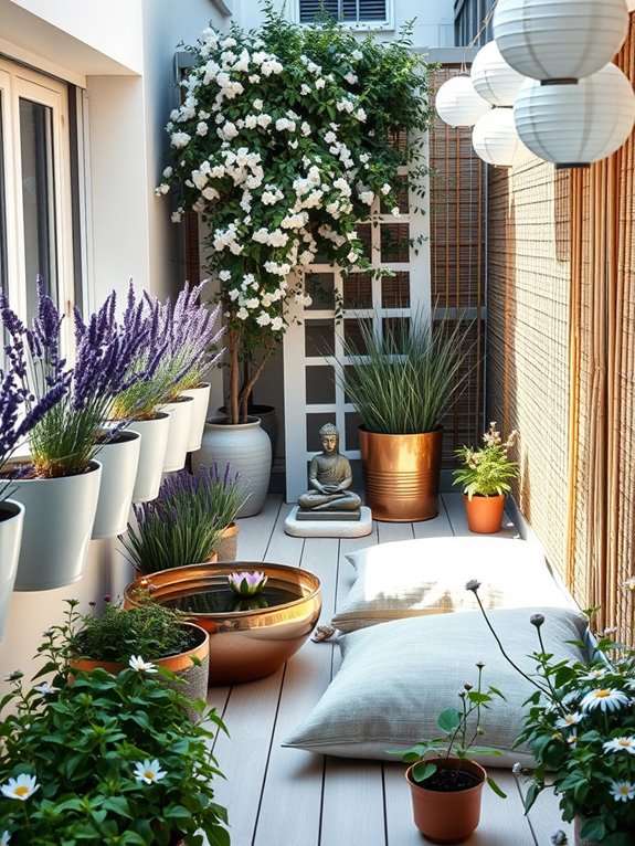 calming garden plant selection