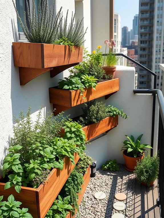 cascading multi level herb garden