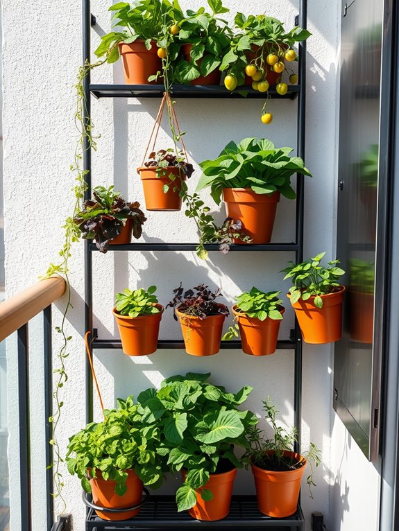 cascading vertical garden design