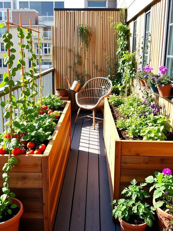 charming organized raised garden