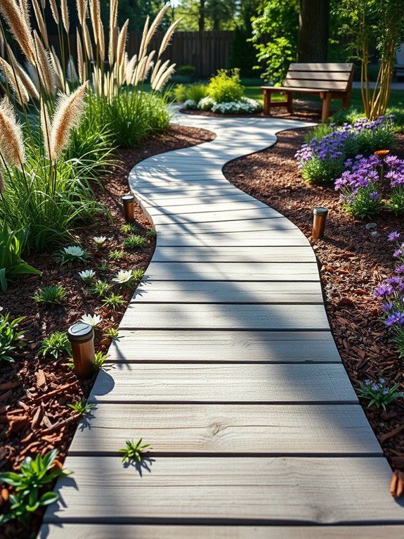 charming rustic walkways design