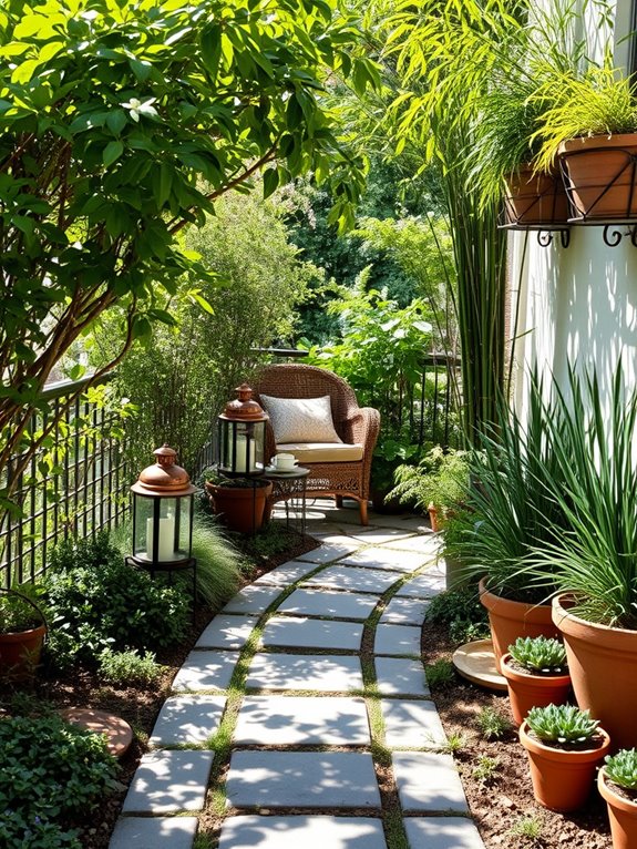 charming sensory garden pathway