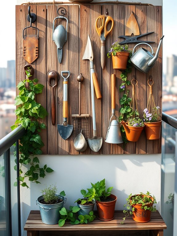 charming vintage tool display