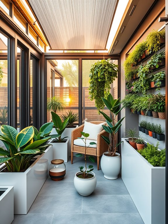 climate controlled garden sanctuary