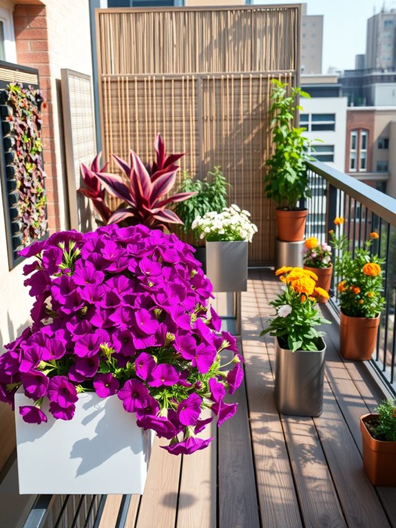 color coordinated garden design